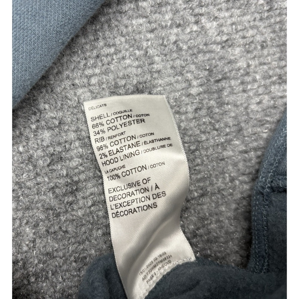 PUMA Women's Long Sleeve Fleece Pullover Hoodie Gray Blue Small Soft Comfort - Picture 7 of 7